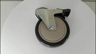 100mm swivel brake bolt hole PU casters