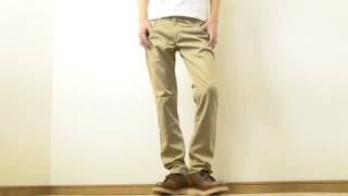 Dickies（ディッキーズ） ストレッチツイル ５ポケット テーパード ワークパンツ メンズ チノパン スリム スキニー ナロー ゴルフ 定番 153M40WD34 mv154