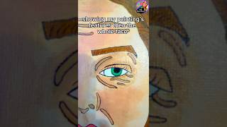 do you recognize this face?! 🫣🎨 #shorts #art #trending #painting #artist #portrait