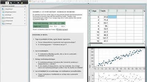 Residualspredning og lineær model