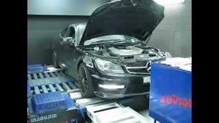 C63 COUPE ON THE DYNO AFTER AUTOWERKS CUSTOM TUNE !!!