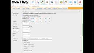 Auction Center - Create a Listing