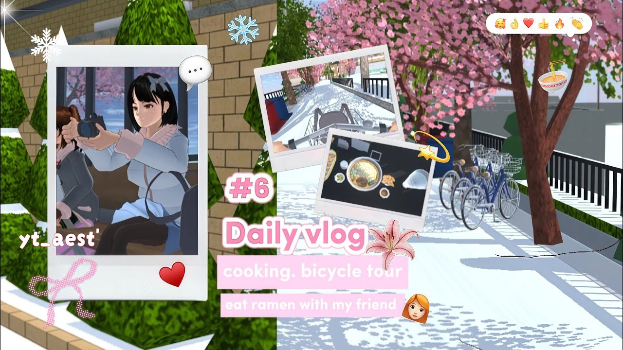 D͟A͟I͟L͟Y͟ VLOG #6 WINTER ❄️♥️ COOKING. BICYCLE TOUR EAT RAMEN W/FRIEND 🍜