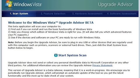 Windows Vista Upgrade Advisor