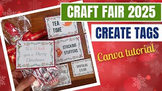 How to Make Craft Fair Tags in Canva | Step-by-Step for Beginners ✨