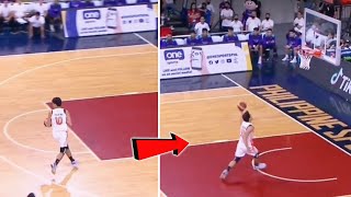 This gotta be the Slowest Fastbreak in PBA! Arvin Tolentino walking in Park!