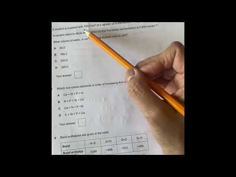 A LEVEL CHEMISTRY