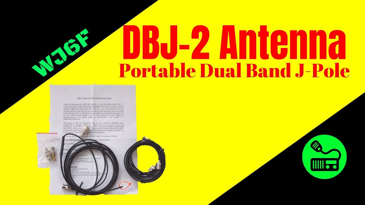 Ham Radio Antenna DBJ2 Dual Band JPole Antenna (HT Antenna) YouTube