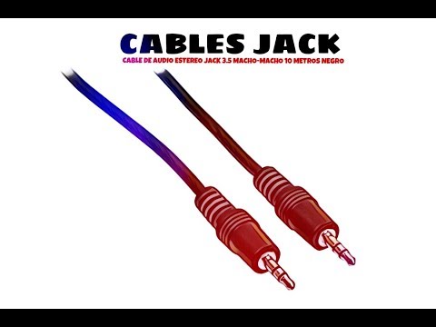 Video de Cable de audio estereo jack 3.5 macho-macho 10 M Negro
