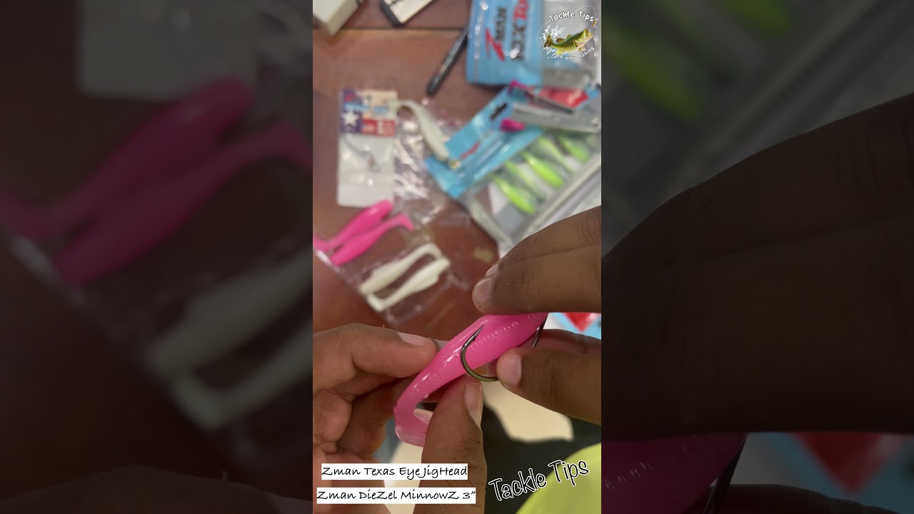 Rigging Zman DieZel MinnowZ 3inch Shad with Zman Texas Eye JigHead 