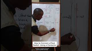 How to connect Float switch using Contactor #electrician #electricalinstallations #housewiring