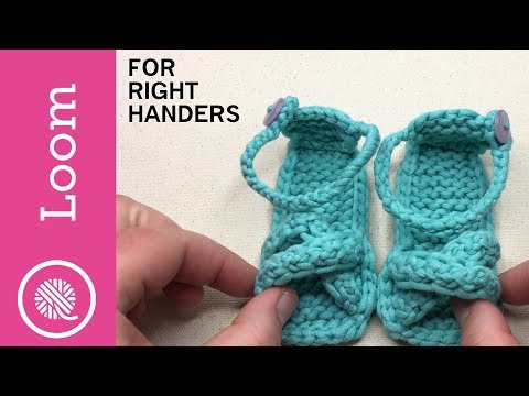 knitted baby flip flops