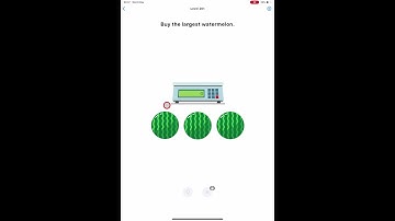 Easy Game - Brain Test Level 201 - Buy the largest watermelon