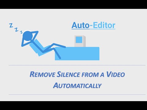 Remove silence gaps from a video automatically using Auto-Editor