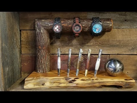 DIY – Woodworking project | Wood watch and pen display