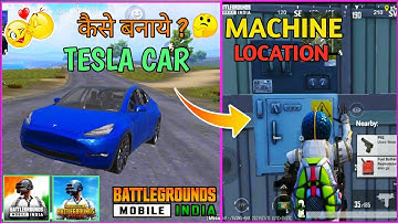 how to make tesla in pubg mobile | PUBG Tesla Car Location | How To Make Tesla Car In PUBG Mobile