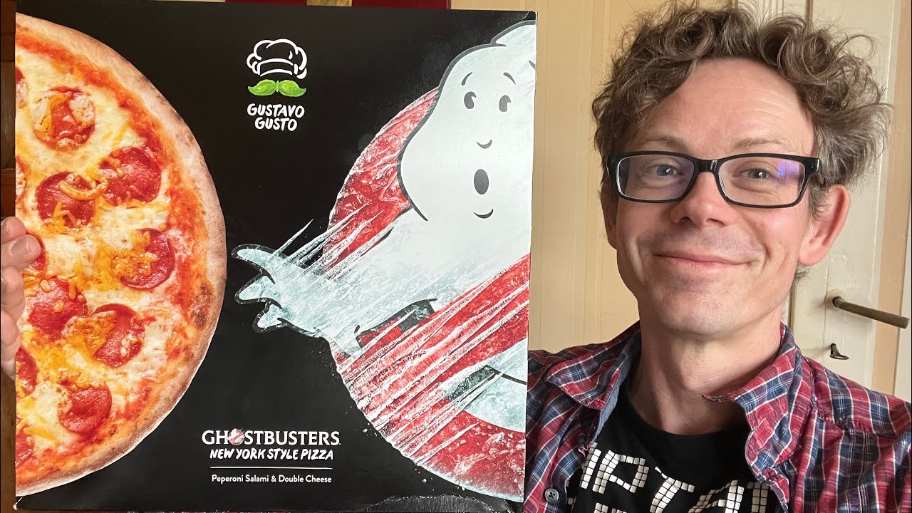 Ghostbusters Pizza von Gustavo Gusto mit Pepperoni Salami und Double Cheese im Test!