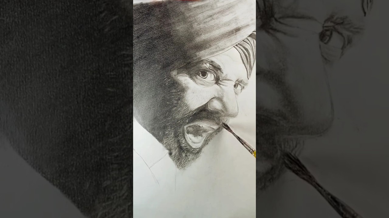 🔥Gadar 2 Sunny Deol Drawing 🎨 