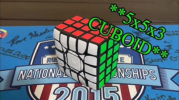 **I made a 5x5x3 cuboid!**