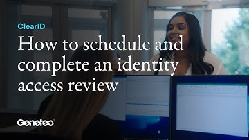 How to schedule and complete an identity access review in ClearID