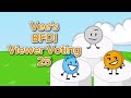 Vee's BFDI Viewer Voting 25 (FINALE!)