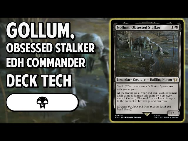 MTG Commander LOTR R Gollum, Obsessed Stalker #0026