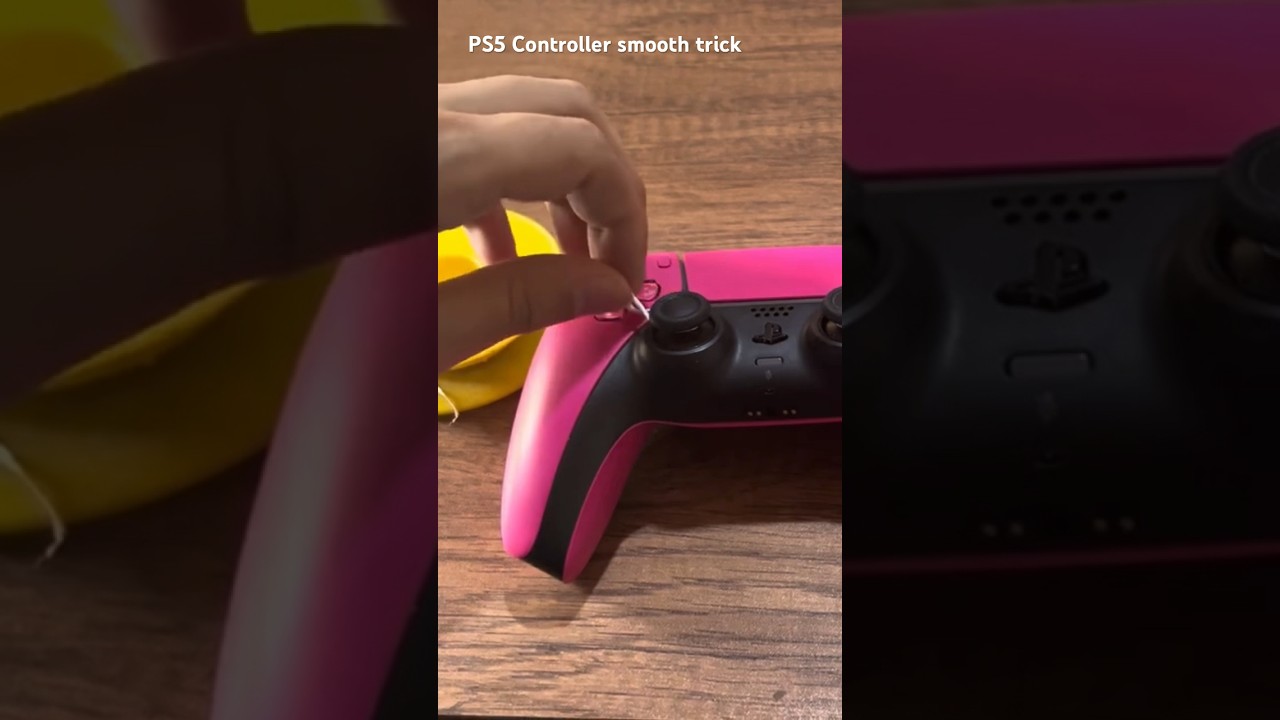 PS5 Controller Analog Sticks Rubber Smooth easy trick. Makes Drifting smoother 