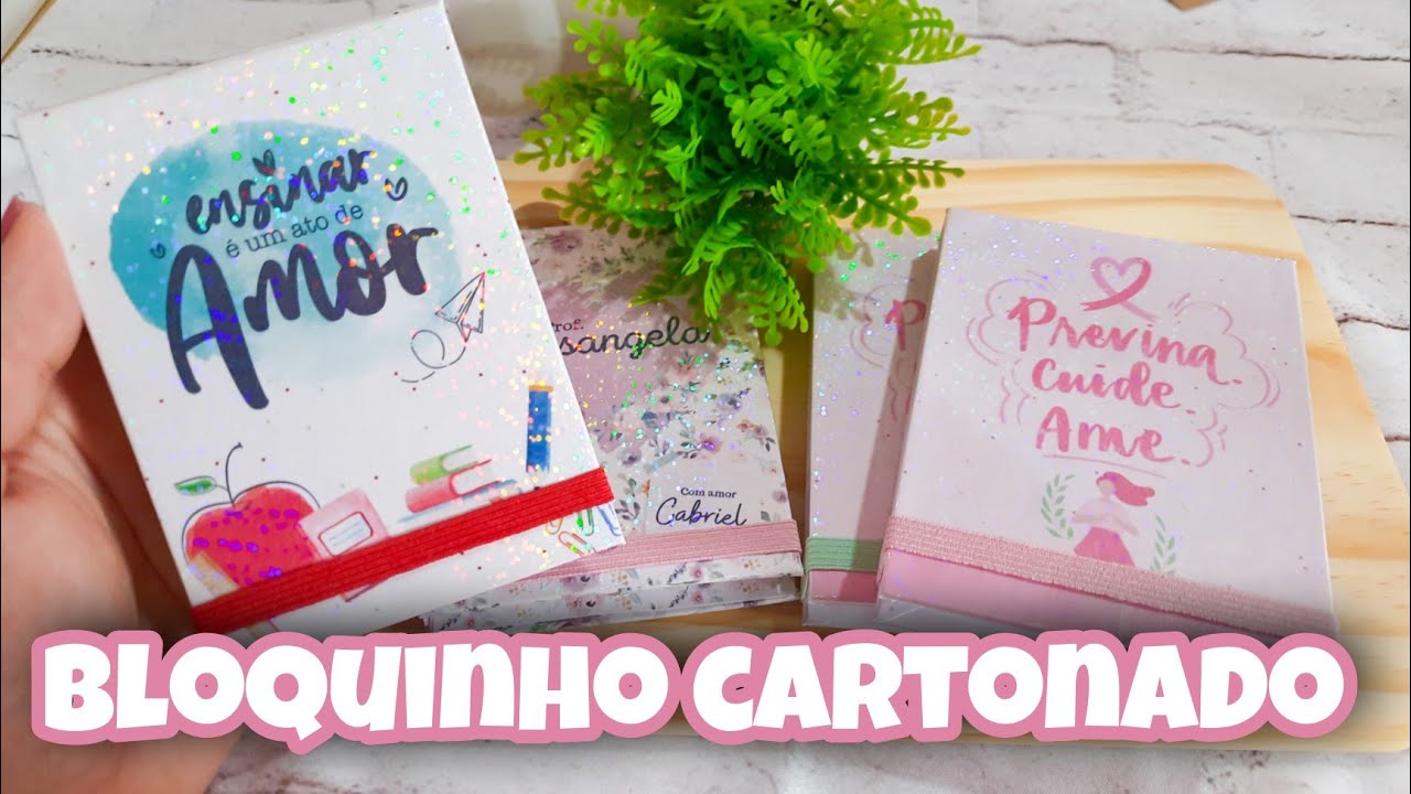 PASSO A PASSO - BLOQUINHO CARTONADO