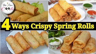 RAMADAN SPECIAL🌙 4 Different Spring Roll Recipes by (YES I CAN COOK)