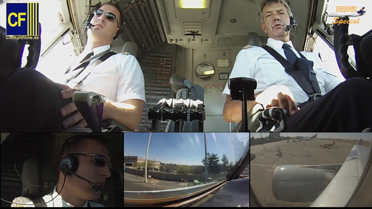 Im Lufthansa Cargo MD-11F Cockpit: mit Flugkapitän Fokko Johannesburg nach Nairobi - Cockpitfilme.de