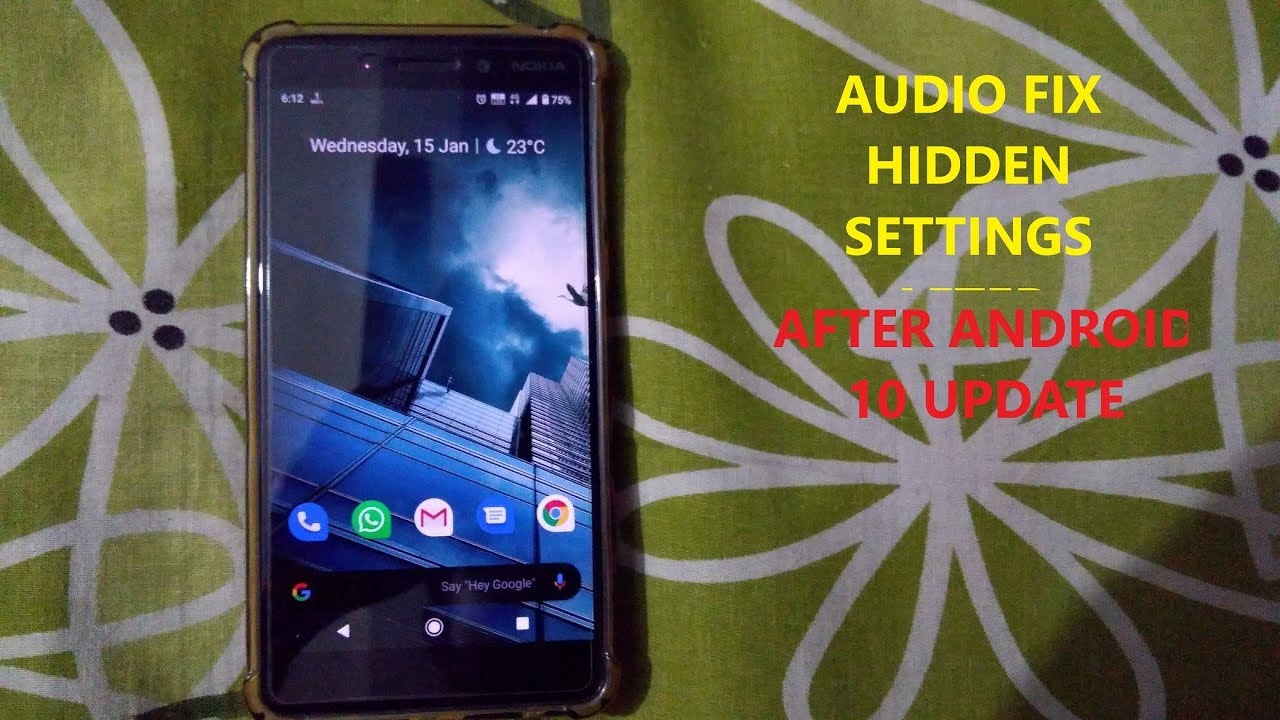 Audio fix in Nokia 6.1 and hidden 
