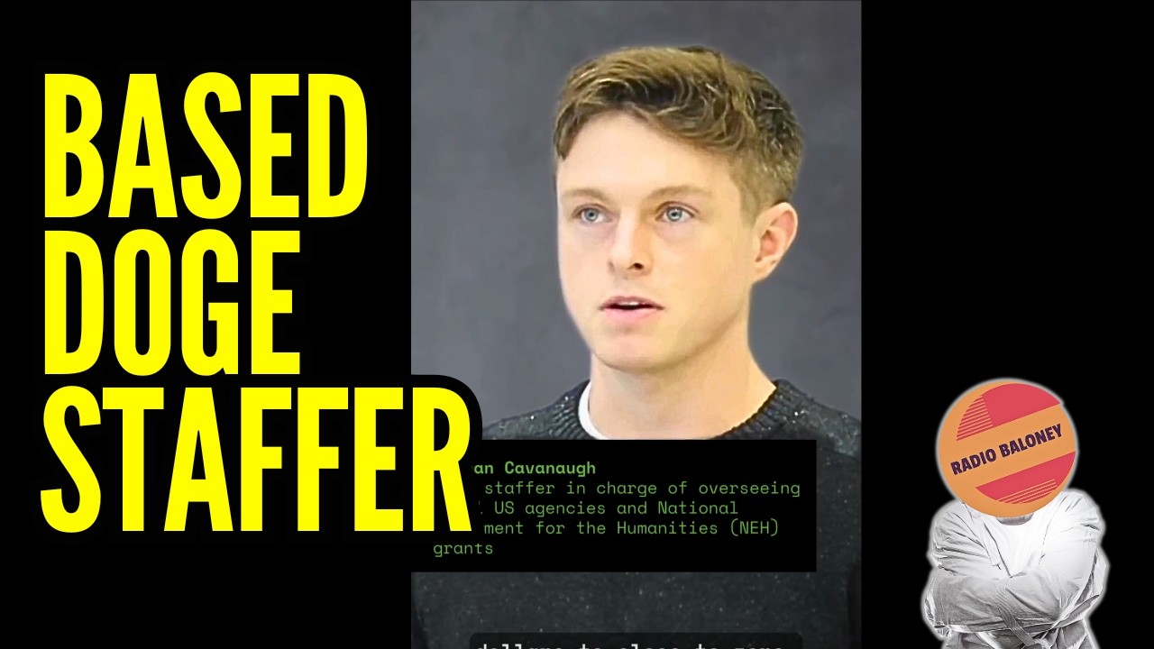 BASED DOGE Staffer Hilariously Defends WOKE Cuts - YouTube