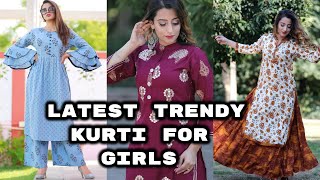 LATEST TRENDY KURTI FOR GIRLS || stylish kurti || office wear kurti design || latest kurti 2020 screenshot 3