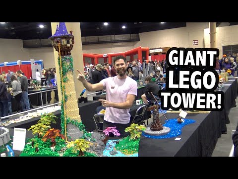 Huge LEGO Rapunzel Tower | BrickFair Alabama 2020
