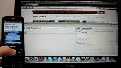 Opera Mobile 10: remote debugging with Opera Dragonfly