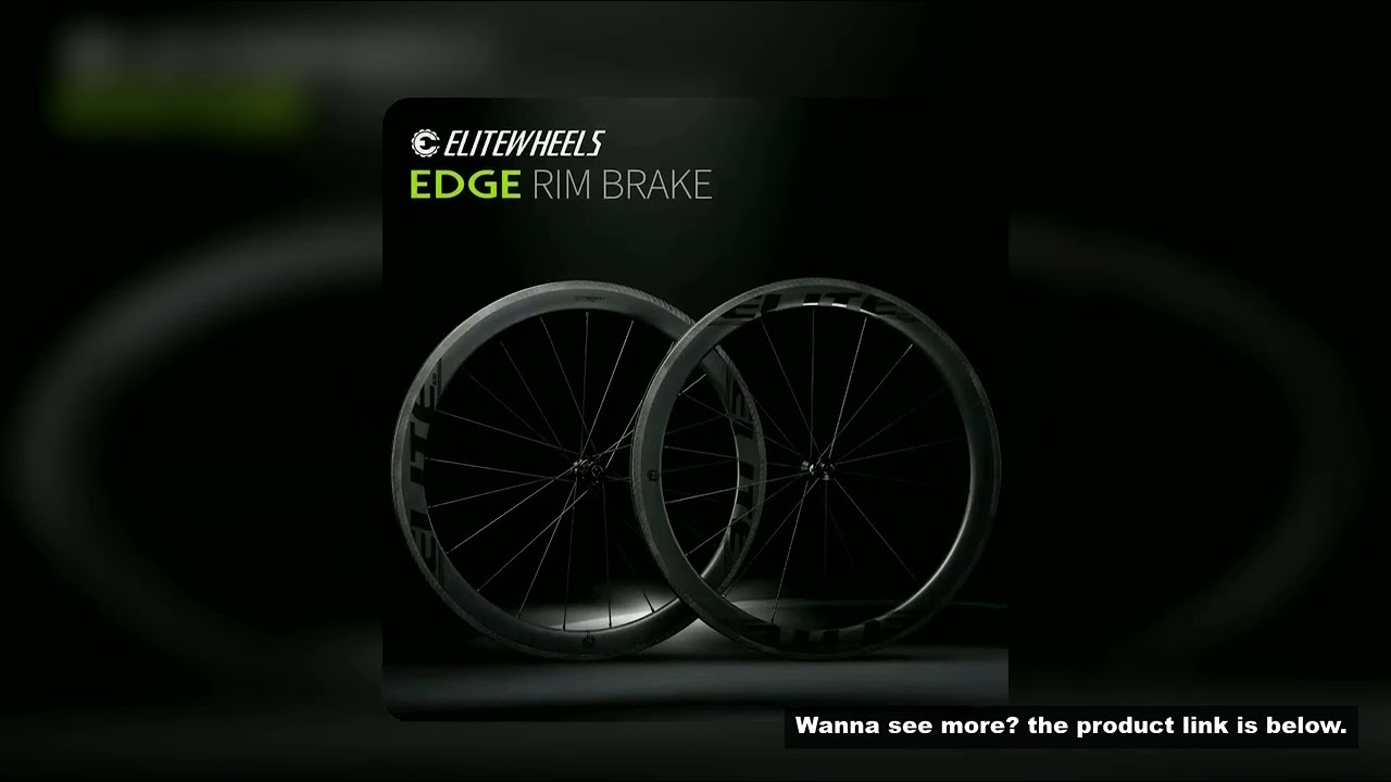 ELITEWHEELS EDGE 40mm 50mm Ultralight Carbon Fiber Wheelset 1291g