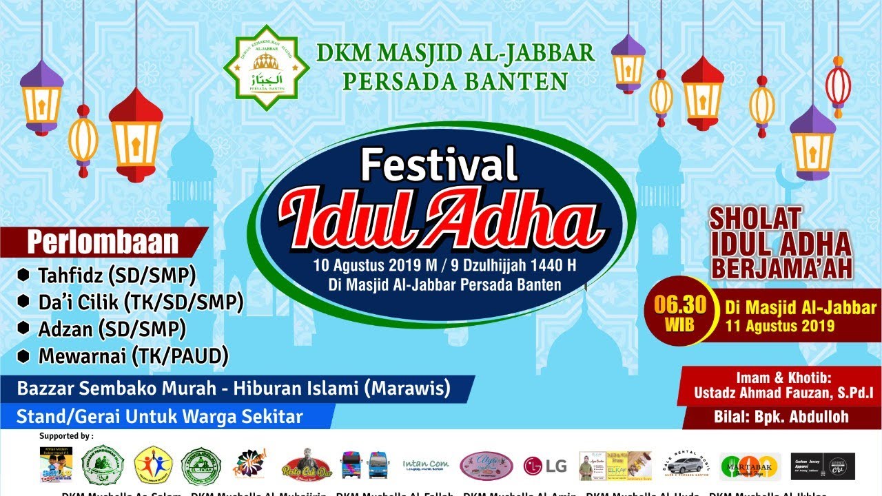 Festival Idul Adha 1440 H Masjid Al Jabbar