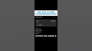 Day 16 | Python Interview prep | Tricky question #shorts #shortvideo #ytshorts #effectking #trending