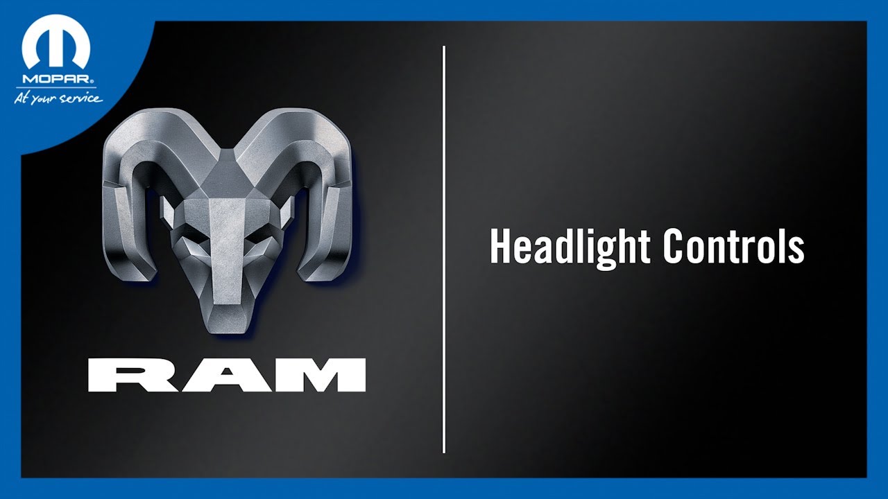 Headlight Controls | How To | 2026 Ram Chassis Cab