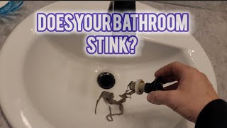 How I fixed the sewer smell in my bathroom. EASY FIX
