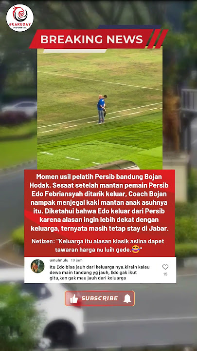 Kasih Keras Coach 😂 #bojanhodak #bobotoh #persib #liga1 #pssi #trending #fyp
