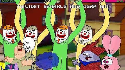 MUGEN Request: Team Spongebob V2 Vs Team Twilight Sparkle (4v4 Simul)