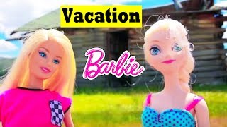Frozen Elsa Vacation Barbie Airplane Day 3 Disney Parody Anna Barbie Ultimate House Alltoycollector