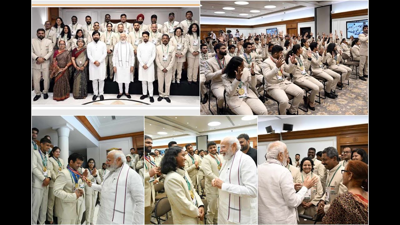 Deaflympics of 2021  meeting with honourable  Prime Minister of India