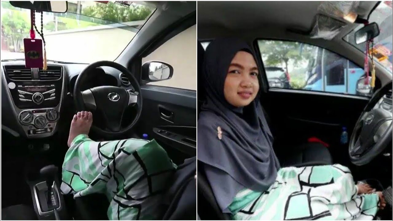Dibalik Kekurangannya, Wanita Ini Mampu Mengemudi Mobil Menggunakan Kaki