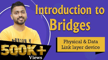 Lec-12: Bridges In Computer Networks | Physical and data link layer device