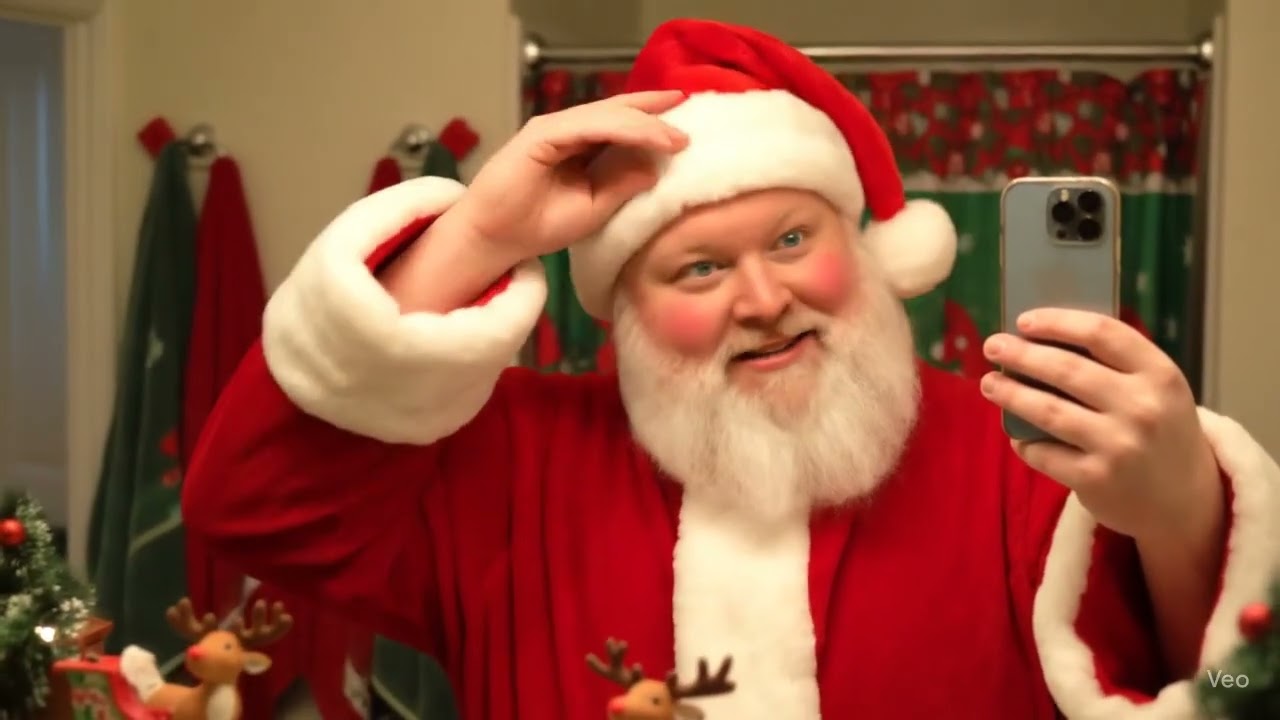 Welcome to Santa’s daily beard care routine! 