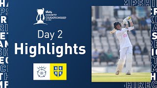 Prest Hits Century As Runs Pile On | Hampshire v Durham - Vitality CC, Day Two Highlights