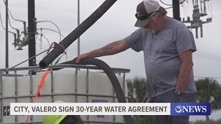 City, Valero sign 30-year water agreement
