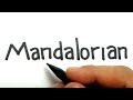 VERY EASY , How to turn words MANDALORIAN into mandalorian and baby yoda , starwars series